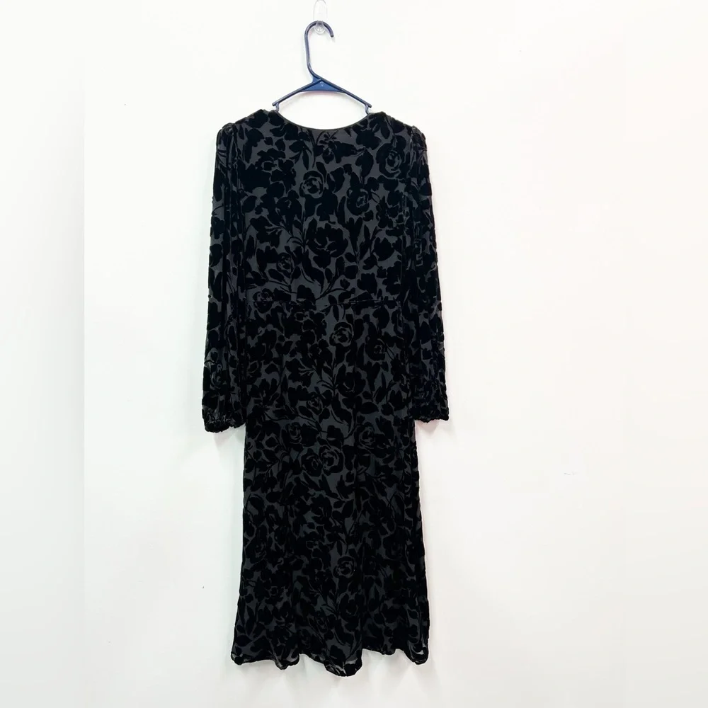 Johnny Was Jade Wynnter Midi Dress Celebrate Black Sz 6 - Picture 8 of 8